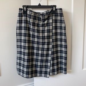 Madewell plaid skirt